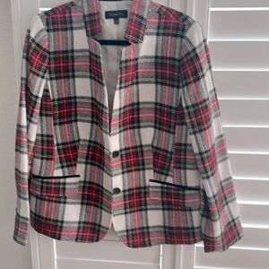 Talbots 14 Wool Blend Tartan Jacket Never Worn